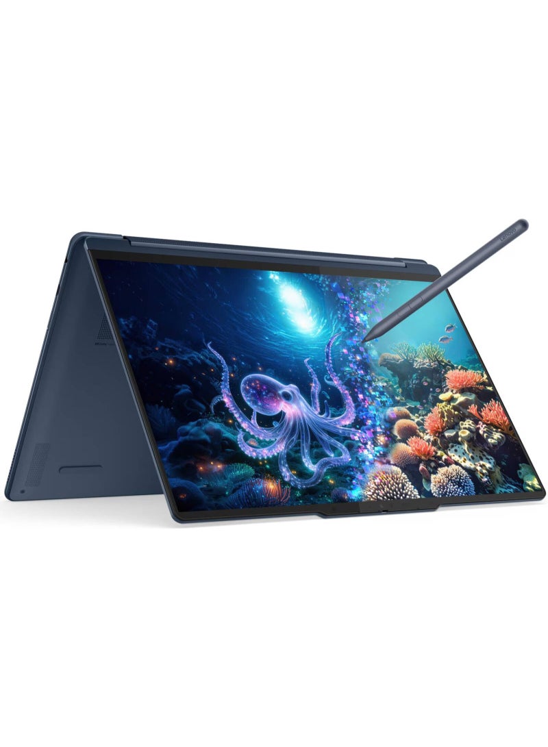Lenovo Yoga 9 2-in-1 14ILL10 Aura Edition Copilot+ Laptop, 14" 4K WQUXGA OLED Touch, Intel Core Ultra 7 258V, 32GB RAM, 1TB SSD, Intel Arc Graphics 140V, Win11Pro English BLUE - Image 1