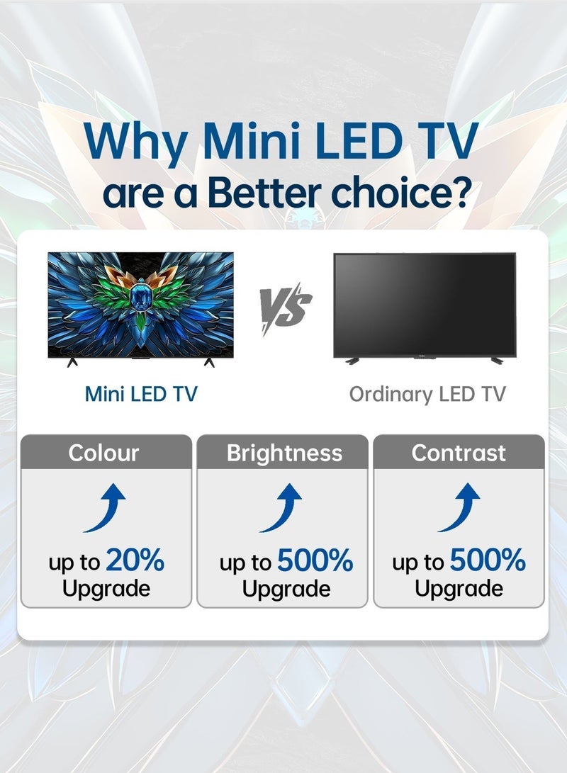 ROWA 65-Inch 4K Mini-LED Smart TV | Google TV | Colorful Quantum Crystal Display | 144Hz Native Refresh | HDR10+ | Dolby Atmos & Vision IQ | AiPQ Pro Processor | Game Master - 2025 Model (International Version) 65R85 Black - Image 3