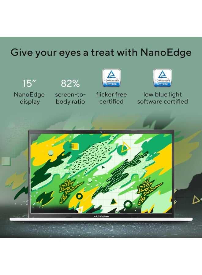 ASUS Vivobook 15 OLED (M1502Y-BQ160) 15.6″ FHD OLED Laptop – AMD Ryzen 7 7730U • 16GB DDR4 RAM • 512GB PCIe SSD • Windows 11 English Cool Silver - Image 2