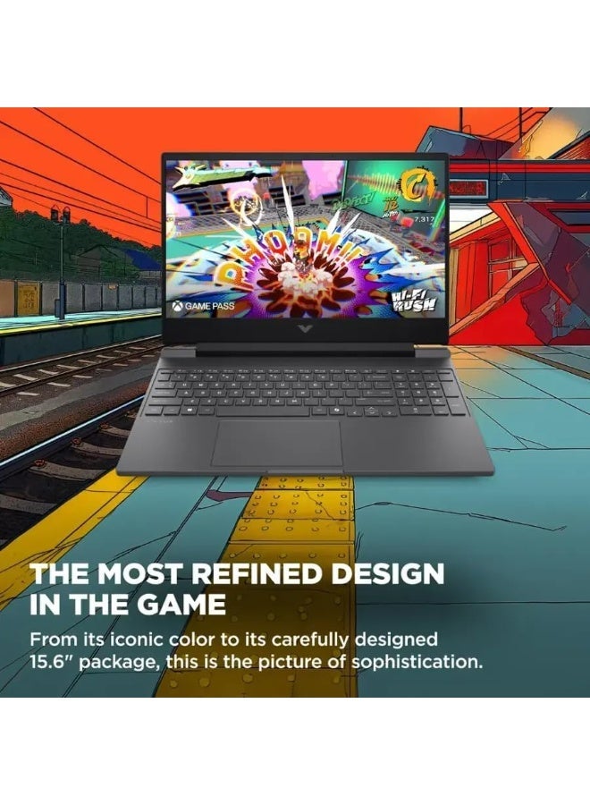 HP Victus 15.6" FHD LED144Hz Gaming Laptop AMD Ryzen 7 7445HS (Up to 4.7GHz) NVIDIA GeForce RTX 4050 6GB GDDR6; 16GB DDR5 RAM; 512GB SSD; Wi-Fi 6E; Win 11 Home,(US Version) English Mica Silver - Image 5