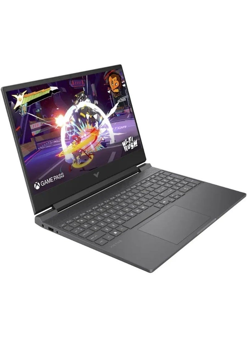 HP Victus 15.6" FHD LED144Hz Gaming Laptop AMD Ryzen 7 7445HS (Up to 4.7GHz) NVIDIA GeForce RTX 4050 6GB GDDR6; 32GB DDR5 RAM; 2TB SSD; Wi-Fi 6E; Win 11 Home (US Version) English Mica Silver - Image 2