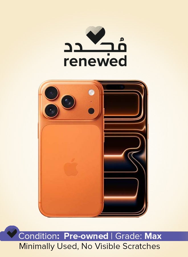 Apple Renewed - iPhone 17 Pro 256GB Cosmic Orange 5G (Nano SIM + eSIM) With FaceTime - International Version - Image 1