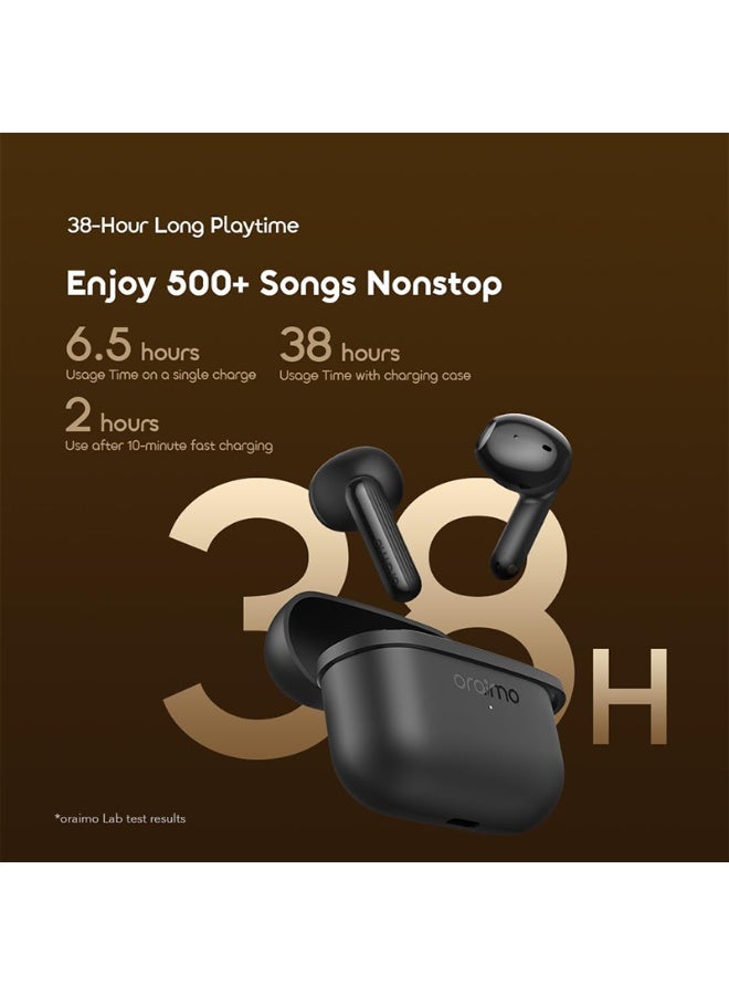 Oraimo SpaceBuds Air True Wireless Earbuds with Sound360 Spatial Audio - Black - Image 5