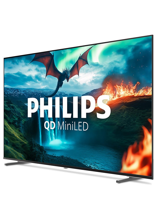 فيليبس تلفاز فيليبس 65 بوصة QD MiniLED 4K جوجل TV | تلفاز ألعاب 144Hz HDMI 2.1 مع VRR و ALLM | دولبي فيجن، دولبي أتموس | تلفاز ذكي متميز - Image 2