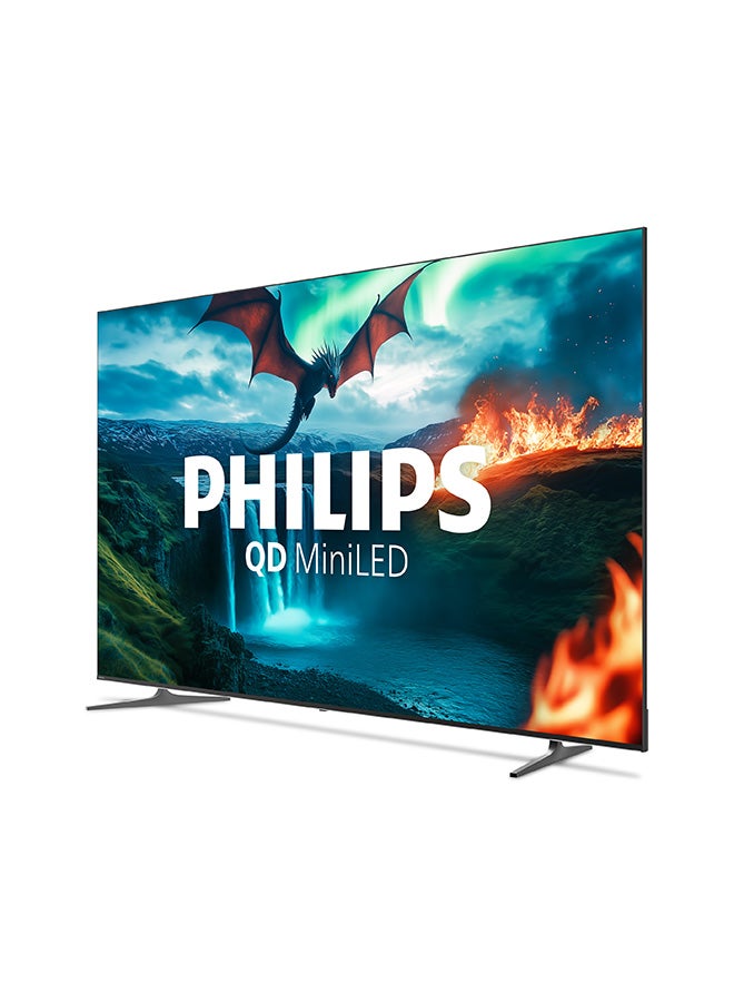 فيليبس تلفاز فيليبس 75 بوصة QD MiniLED 4K جوجل TV | تلفاز ألعاب 144Hz HDMI 2.1 مع VRR و ALLM | دولبي فيجن، دولبي أتموس | تلفاز ذكي متميز - Image 3