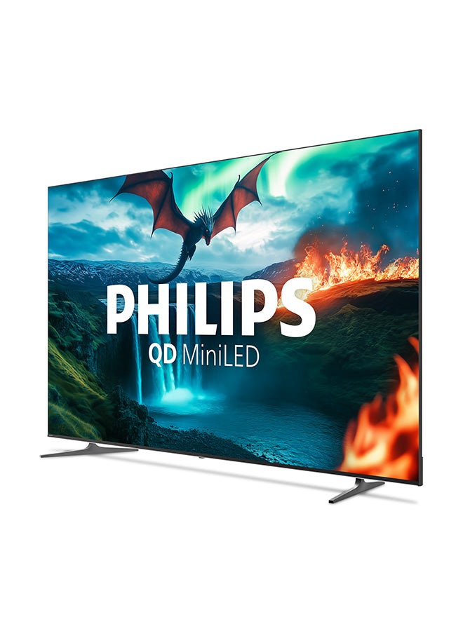 فيليبس تلفاز فيليبس 100 بوصة QD MiniLED 4K جوجل TV | تلفاز ألعاب 144Hz HDMI 2.1 مع VRR و ALLM | دولبي فيجن، دولبي أتموس | تلفاز ذكي متميز - Image 3