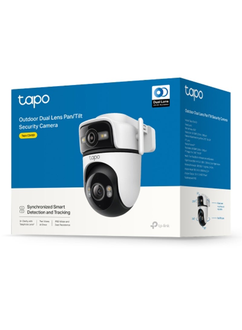 تي بي لينك كاميرا أمان خارجية بتقنية بان/ميل عدستين Tapo TC47 2K 3MP، زاوية رؤية واسعة 165°، مقاومة للعوامل الجوية IP66، تخزين محلي أو سحابي آمن، تعمل مع أليكسا، مساعد جوجل وSamsung SmartThings - Image 1