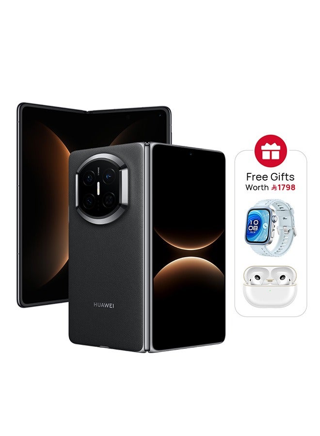 HUAWEI Mate X7 Dual SIM Black Foldable Smartphone 16GB RAM 512GB With Free HUAWEI WATCH FIT 4 Pro & HUAWEI FreeBuds Pro 4 - Middle East Version