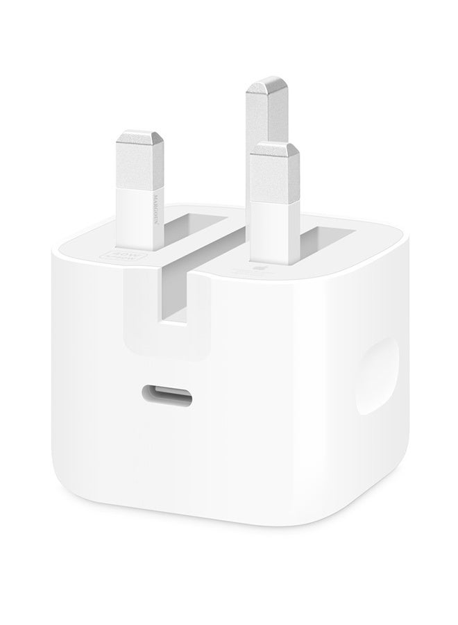 MARGOUN USB-C Fast Charging Wall Adapter 40W Dynamic Power – 60W Max Output, 3-Pin Plug white - Image 3