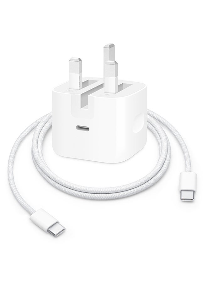 MARGOUN USB-C Fast Charging Wall Adapter 40W Dynamic Power – 60W Max Output, 3-Pin Plug white - Image 2