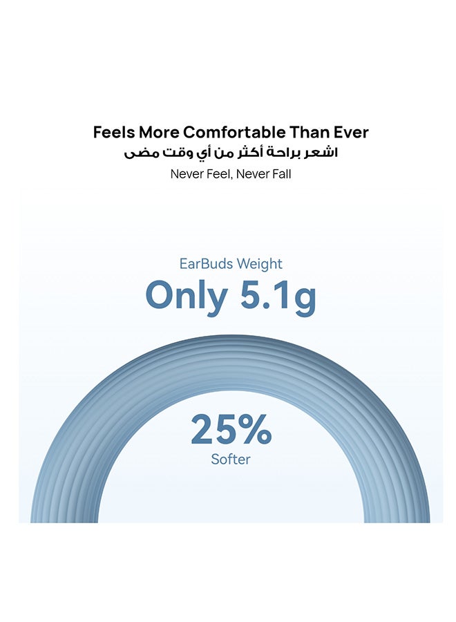 هواوي سماعات أذن لاسلكية FreeClip 2، سماعات بلوتوث، تصميم C-bridge خفيف، استماع مفتوح متكيف، مكالمات واضحة كريستالية، عمر بطارية طويل 38 ساعة، متوافقة مع iOS وأندرويد، IP57 مع رعاية فقدان مجانية - Image 2