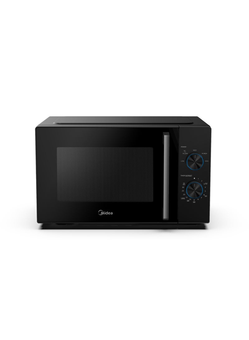 Midea Microwave MM8P022VV Mechanical Easy Clean Cavity, 288 mm glass turntable, 25L, Solo, Black Mirror Door 25 L 800 W 6221284002083 Black Mirror Door