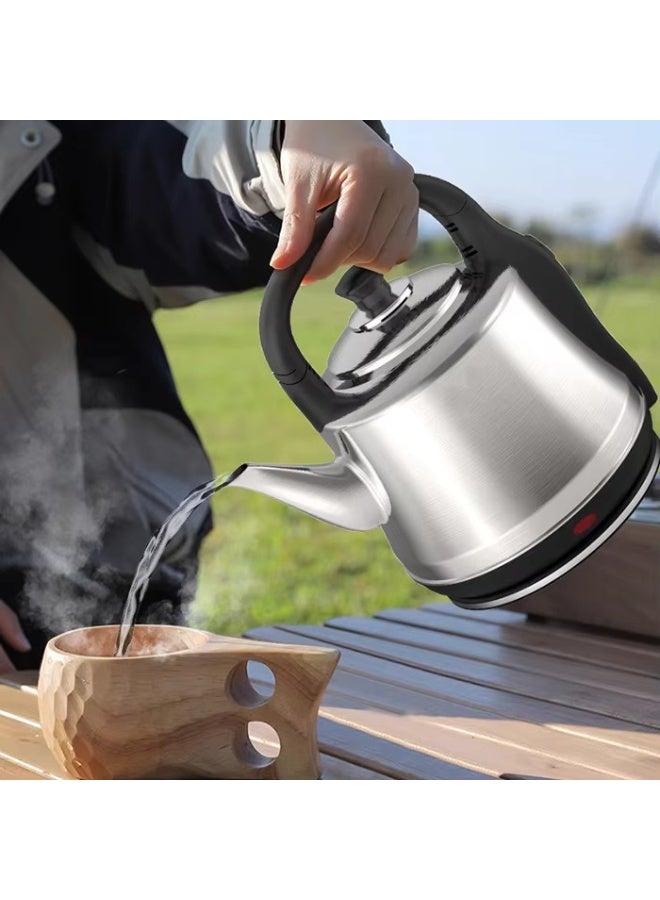 دي إل سي  DLC Electric Kettle, 4L Capacity, Silver, 1800W, Fast Boiling – Model DLC-35240 4 L 1800 W DLC-35240 Silver & Black - Image 4