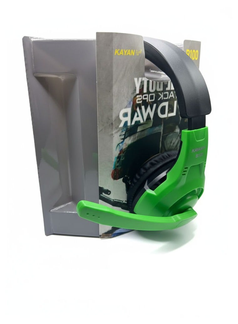 كايان B100 Wired Gaming Over-Ear Headset with Mic – 3D Stereo Sound & Noise Cancelling - Image 2