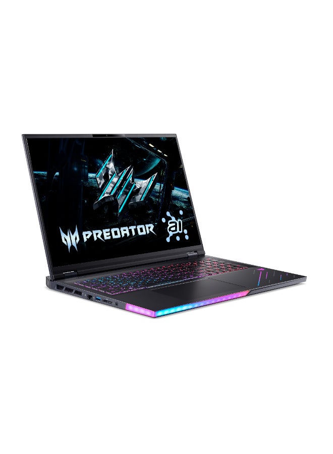 أيسر Helios 18AI Laptop With 18 Inch WQUXGA (3840x2400) Display, Core Ultra 9 275HX Processor/192GB RAM DDR5/3TB SSD/Windows 11 Pro/24GB Nvidia GeForce RTX 5090 Graphics/ English/Arabic Abyssal Black - Image 2