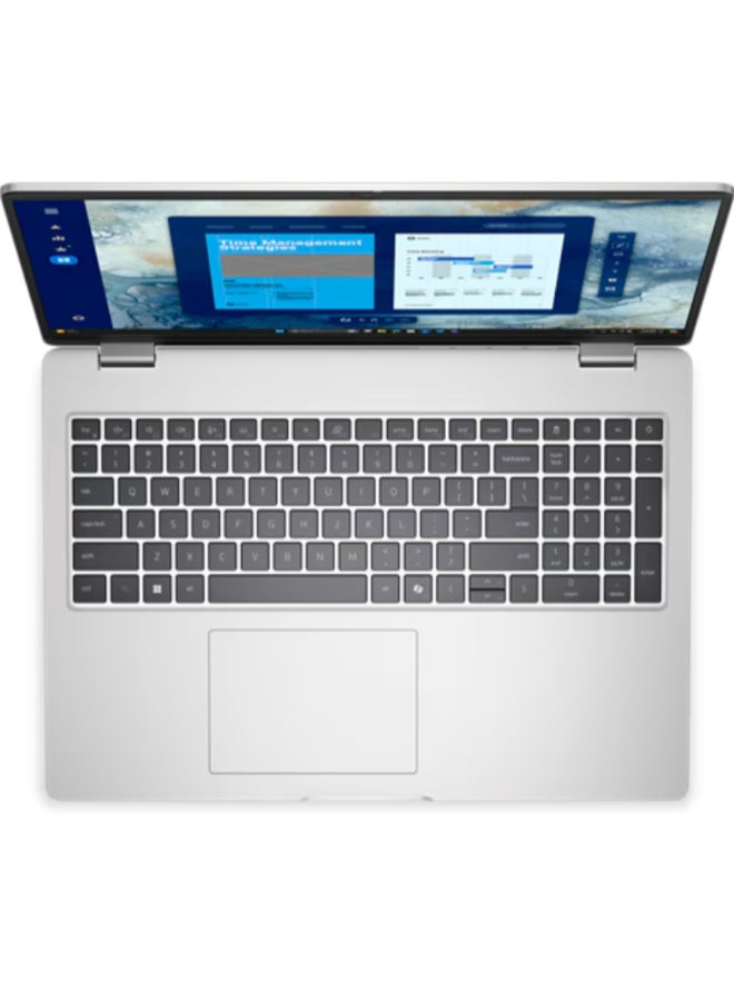 ديل Pro 16 (PC16250) Laptop With 16 Inch Full HD (1920x1080) Display, Intel Core Ultra 5 235U vPro Processor/16GB RAM DDR5/512GB SSD/DOS(Without Windows)/ English/Arabic Silver - Image 4