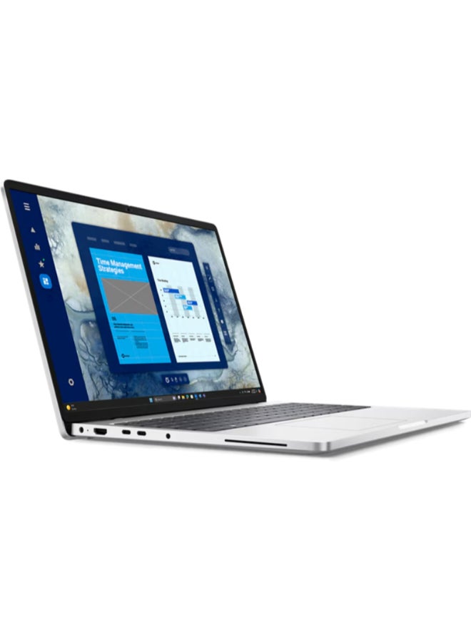 ديل Pro 16 (PC16250) Laptop With 16 Inch Full HD (1920x1080) Display, Intel Core Ultra 5 235U vPro Processor/16GB RAM DDR5/512GB SSD/DOS(Without Windows)/ English/Arabic Silver - Image 2