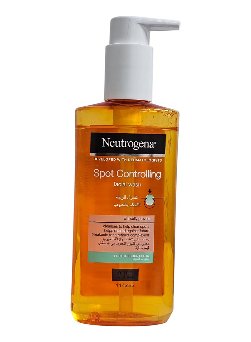 Neutrogena Oil-free face wash that controls acne, clear, 200ml - Image 1