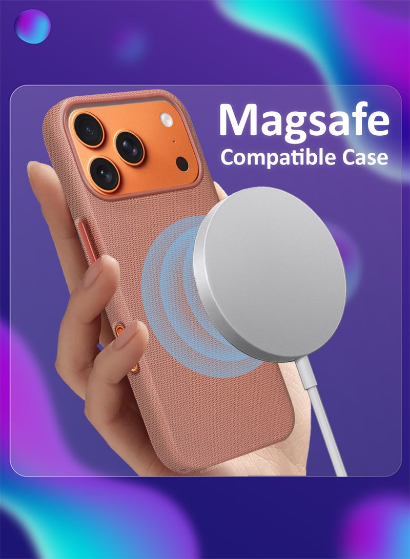 مارجون حافظة حماية تقنية منسوجة لجهاز آيفون 17 برو ماكس - خفيفة الوزن وملائمة نحيفة مع واقي شاشة ثلاثي الأبعاد - - Image 3