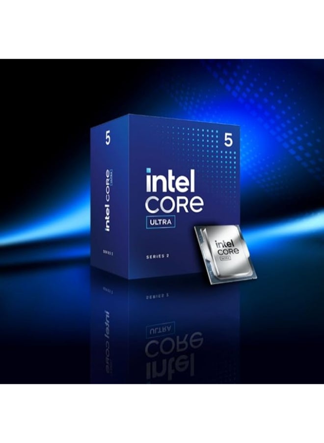 إنتل CPU Intel Core Ultra 5 225F LGA 1851 Processor 20MB Cache Memory, 4.9 GHz Maximum Turbo BX80768225F