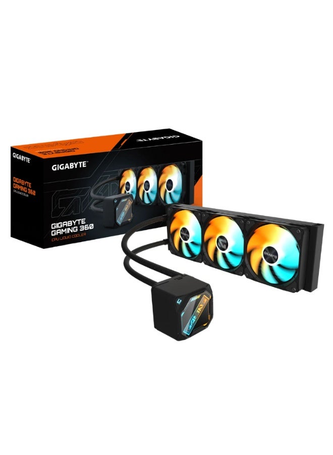 جيجابايت مبرد وحدة المعالجة المركزية السائل GAMING 360 GP GIGABYTE GME360 3 مروحة -أسود - Image 1