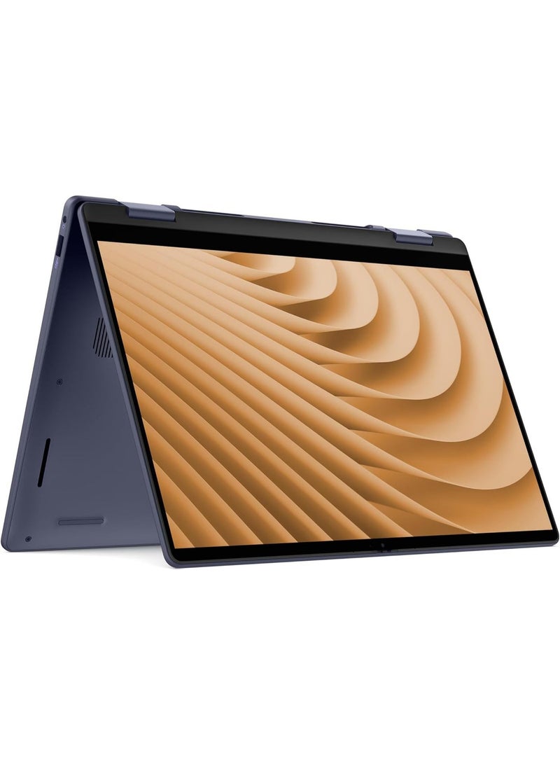 ديل 14 Plus 2-in-1 Personal Laptop, 2025, 14" 1920 x 1200 Touch, AMD Ryzen AI 7 350 8-Core, 16GB LPDDR5, 1TB SSD, Win11 Home, Backlit Keyboard, Wi-Fi 7, BT 5.4, 1080p + IR Camera English blue - Image 2