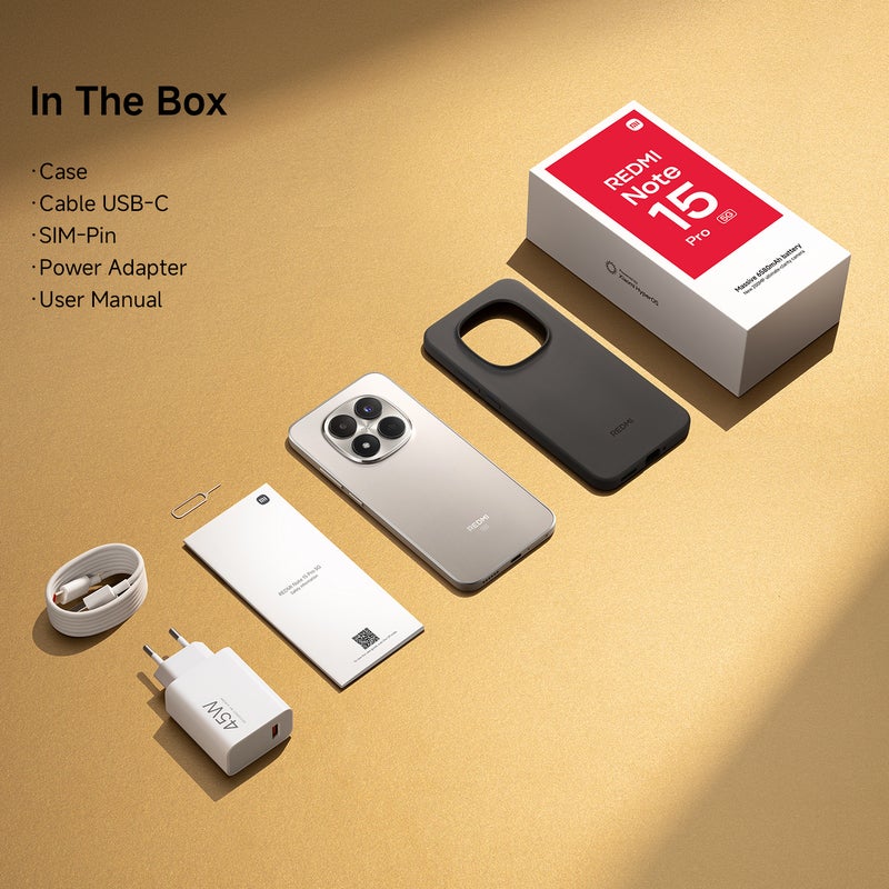 Xiaomi Redmi Note 15 Pro Dual SIM 5G Glacier Blue 8GB RAM 256GB with 2 Pin adaptor - Global Version - Image 5