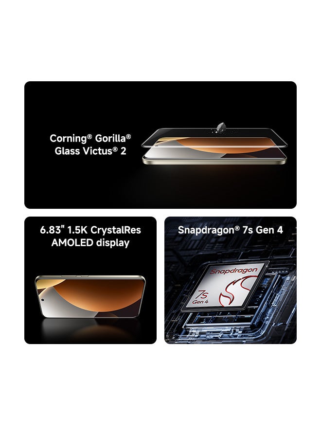 شاومي ريدمي نوت 15 برو+ ثنائي الشريحة 5G بني موكا 12 جيجابايت رام 512 جيجابايت مع محول 2 دبوس - النسخة العالمية - Image 4