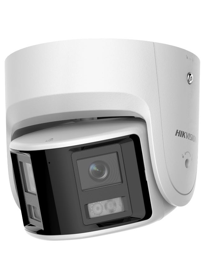 HIKVISION DS-2CD2346G2P-ISU/SL 4MP Panoramic IP Turret Camera, 180° Wide View, AcuSense AI Human & Vehicle Detection, Built-in Mic & Speaker, Active Strobe & Audio Alarm, ColorVu Night Vision, WDR, PoE, IP67, microSD Up to 512GB | DS-2CD2346G2P-ISU/SL - Image 2