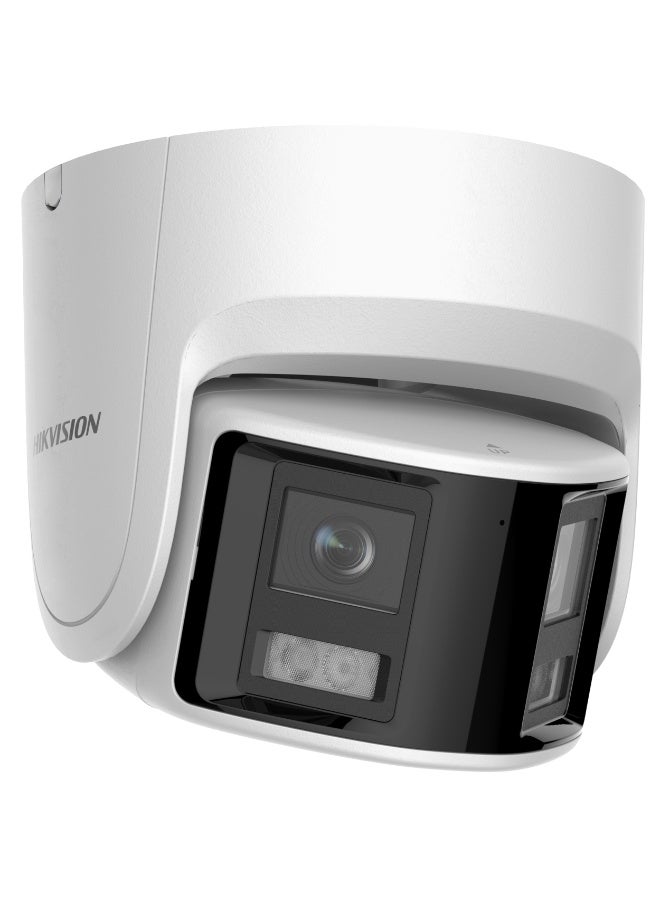 HIKVISION DS-2CD2346G2P-ISU/SL 4MP Panoramic IP Turret Camera, 180° Wide View, AcuSense AI Human & Vehicle Detection, Built-in Mic & Speaker, Active Strobe & Audio Alarm, ColorVu Night Vision, WDR, PoE, IP67, microSD Up to 512GB | DS-2CD2346G2P-ISU/SL - Image 3