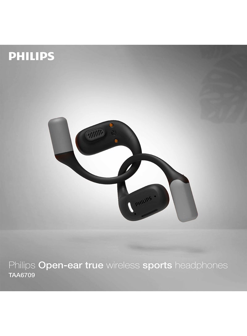 Philips TAA6709DG Elite Open-Ear Wireless Sports Headphones – Awareness-Safe Design, Secure Wraparound Fit Dark Grey - Image 1