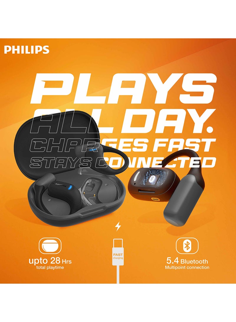 Philips TAA6709DG Elite Open-Ear Wireless Sports Headphones – Awareness-Safe Design, Secure Wraparound Fit Dark Grey - Image 5