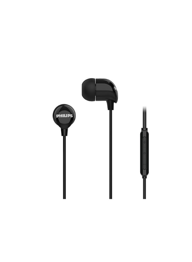 Philips TAE2146BK Wired USB-C In-Ear Earphones – High-Fidelity Audio, Tangle-Free Cable, Modern USB-C Connectivity Black - Image 3