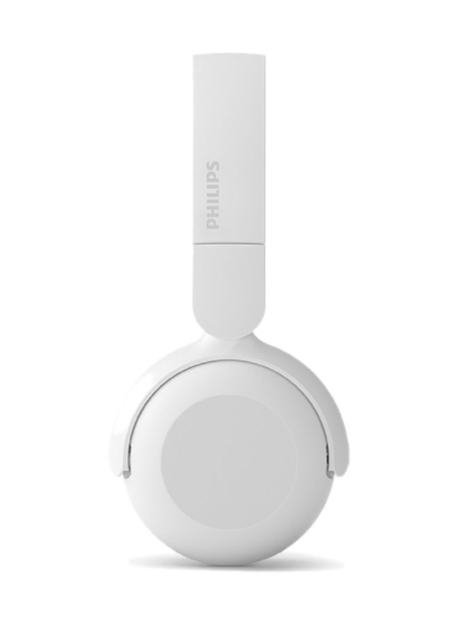 Philips TAH2209WT Wireless On-Ear Headphones – Elegant White Design, Clear Dynamic Audio, All-Day Comfort White - Image 4