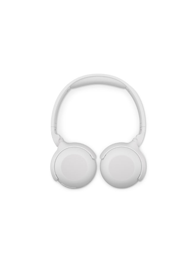 Philips TAH2209WT Wireless On-Ear Headphones – Elegant White Design, Clear Dynamic Audio, All-Day Comfort White - Image 5
