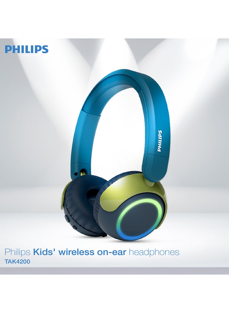 Philips TAK4200CT Kids On-Ear Wired Headphones – Safe Volume-Limiting Audio, Comfortable Child-Friendly Design Coral /kids colour - Image 1