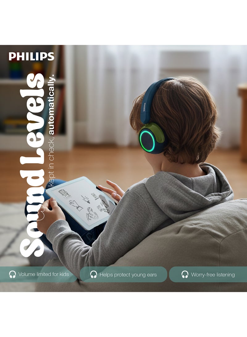 Philips TAK4200CT Kids On-Ear Wired Headphones – Safe Volume-Limiting Audio, Comfortable Child-Friendly Design Coral /kids colour - Image 5