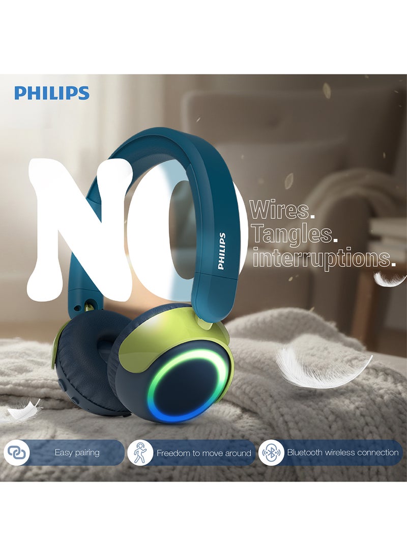 Philips TAK4200CT Kids On-Ear Wired Headphones – Safe Volume-Limiting Audio, Comfortable Child-Friendly Design Coral /kids colour - Image 3