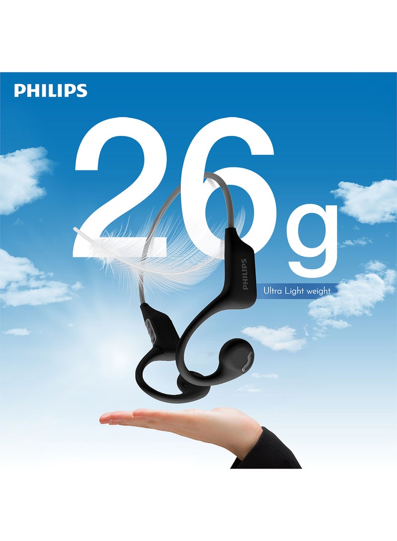 Philips TAA1708BK Open-Ear Wireless Sports Headphones – Premium Aware Listening, Secure Fit, AI-Enhanced Calls Black - Image 4