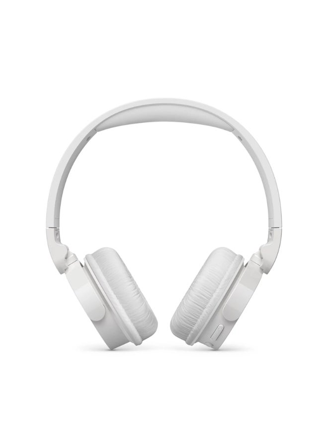 Philips TAH4209WT Wireless On-Ear Headphones – Elegant Foldable Design, Clear Balanced Audio White - Image 4