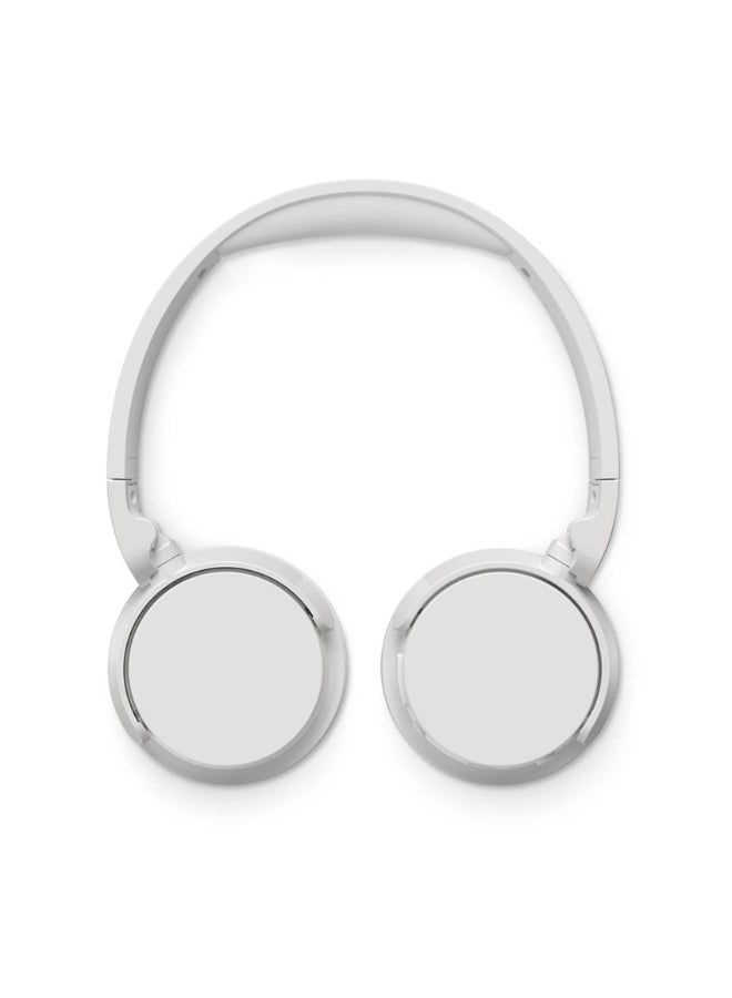 Philips TAH4209WT Wireless On-Ear Headphones – Elegant Foldable Design, Clear Balanced Audio White - Image 5
