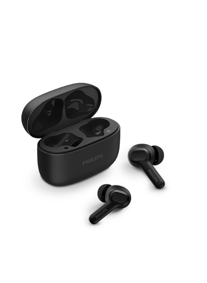 Philips TAT1109BK True Wireless Earbuds – Compact Premium Fit, Clear Dynamic Sound, Bluetooth Fast Pairing Black - Image 1