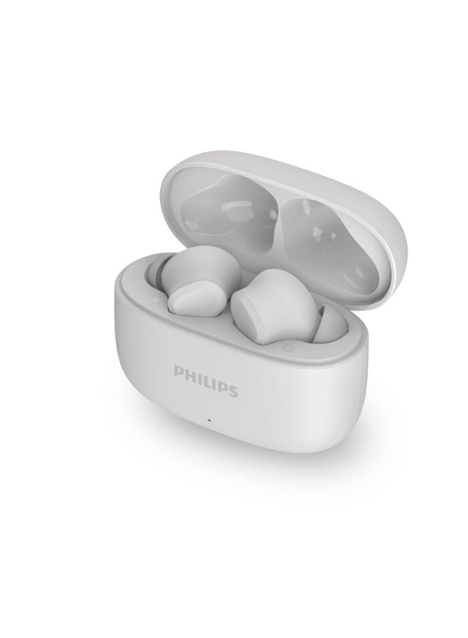 Philips TAT1109WT True Wireless Earbuds – Sleek White TWS Design, Balanced Audio, Secure Ergonomic Fit White - Image 3