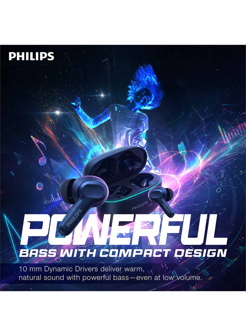 Philips TAT1109WT True Wireless Earbuds – Sleek White TWS Design, Balanced Audio, Secure Ergonomic Fit White - Image 4