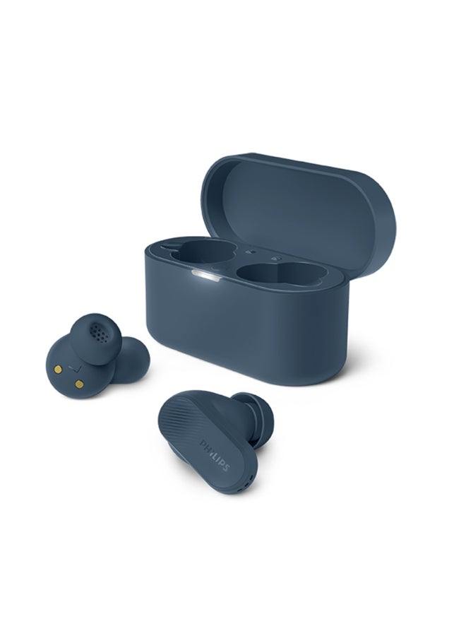 Philips TAT3509BL True Wireless Earbuds – Modern Blue Design, Clear High-Definition Sound, Lightweight Comfort Blue - Image 1