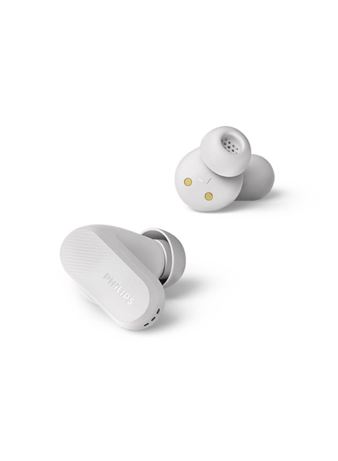 Philips TAT3509WT True Wireless Earbuds – Clean White Premium Design, Rich Sound, All-Day Comfort White - Image 2