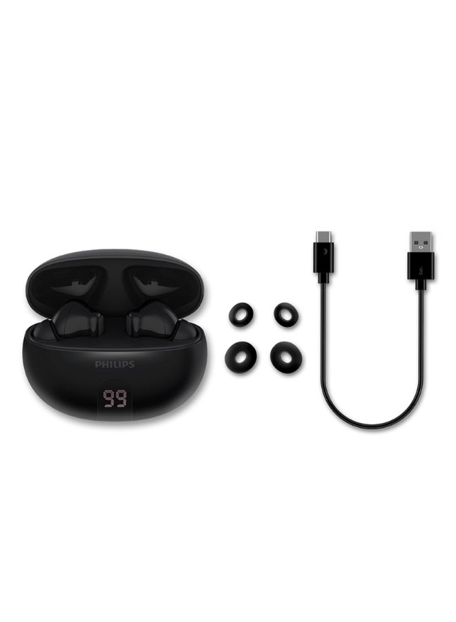 Philips TAT3559BK 3000 Series True Wireless Earbuds – Deep Bass Performance, Long-Lasting Battery Black - Image 5