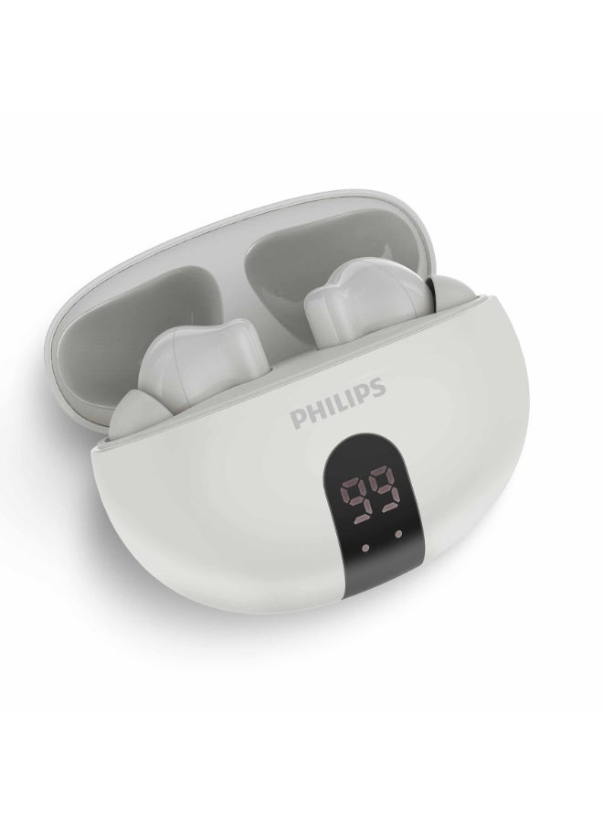 Philips TAT3559WT 3000 Series True Wireless Earbuds – Premium White Finish, Powerful Sound, Extended Playtime White - Image 3