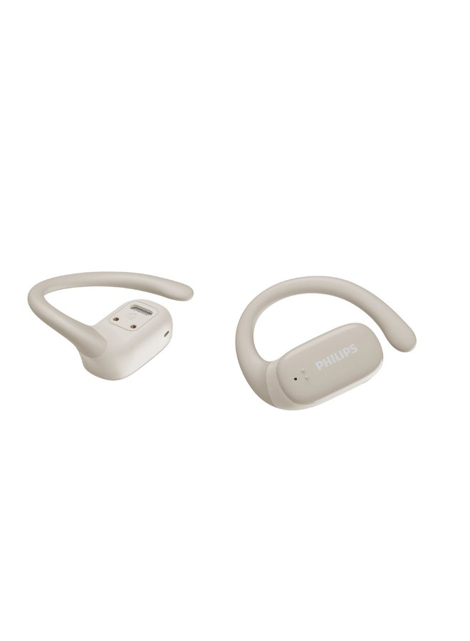 Philips TAT3708WT Open-Ear Wireless Sports Headphones – Lightweight Comfort, Directional Sound, Outdoor Safety White - Image 3