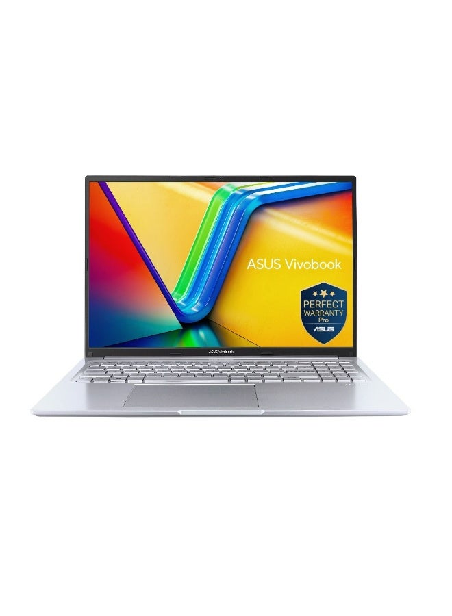 أسوس ASUS VivoBook 16 OLED Laptop X1605VA-OLED507W, 16.0 inch WUXGA Display, Intel Core i7-13620H, 16GB RAM, 512GB SSD, Intel® UHD Graphics, Windows 11 Home, Silver English/Arabic Silver - Image 1